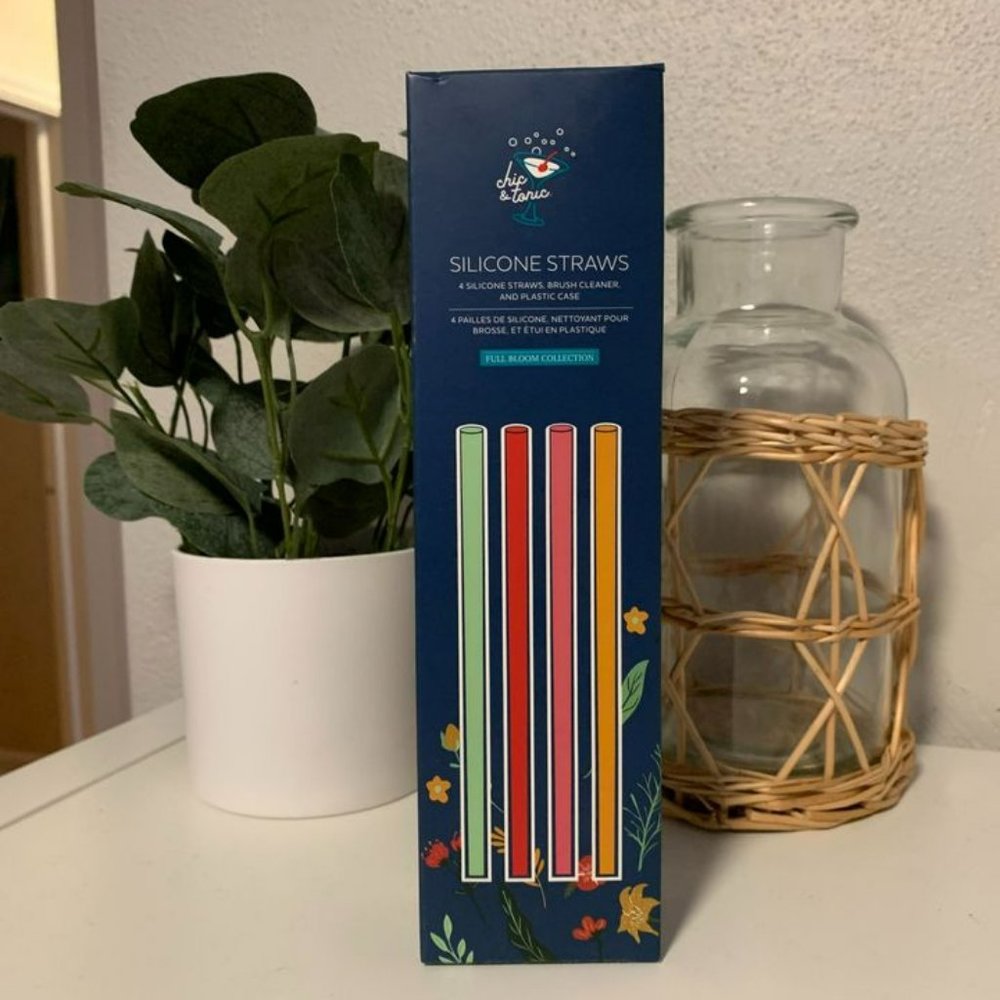 chic & tonic - silicone straws - full bloom collection